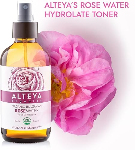 Miniatura 6 de Alteya Organics Rose Water - Tónico facial orgánico certificado por USDA, 4 onzas líquidas4.1 fl oz de agua pura búlgara rosa damascena flor de