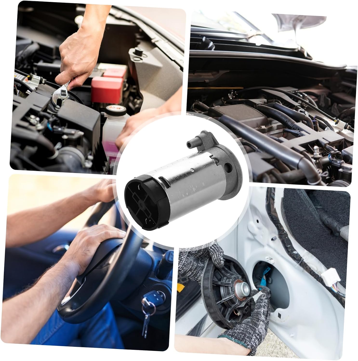 Gatuida 12v Air Horn Pump for Trucks Cars Air Compressor for Vehicle Horn Modern Silver Motor
