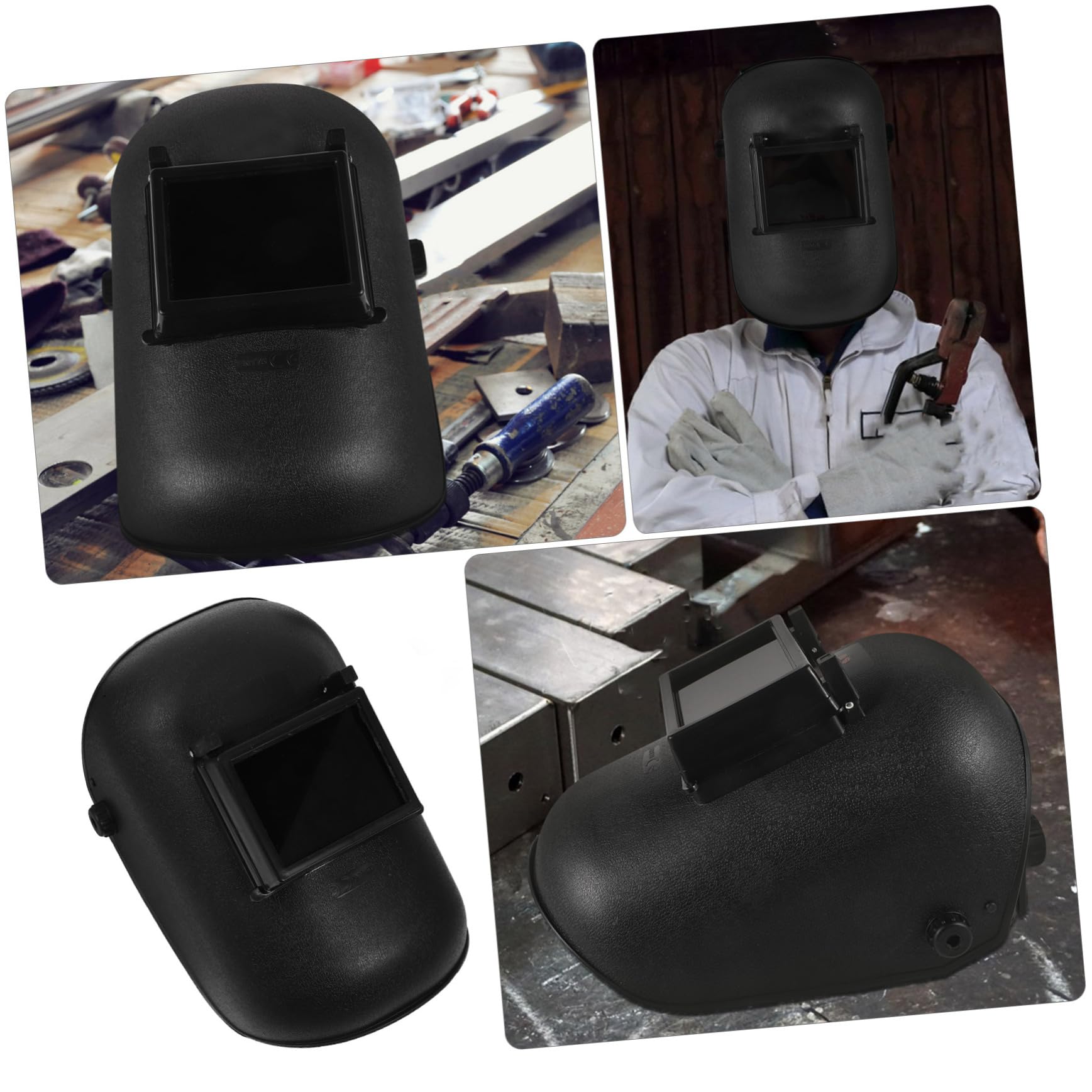 Maschera per Saldatura Riutilizzabile in Pp Ampio Visore, Casco da Saldatore Confortevole e Leggero per Protezione Durante la Saldatura