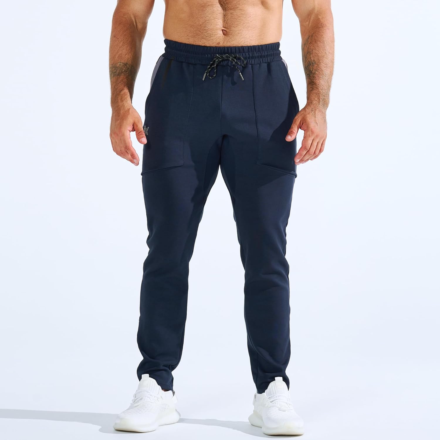 BROKIG Mens ZeroArmor Workout Running Jogger Sweatpants,Stretch Double Ankle Zipper Gym Pants Fitted Sweat Pants Pocket - Image 8