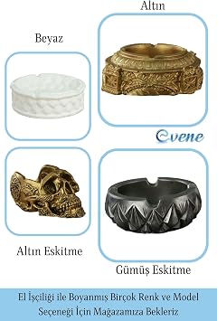 Evene Dekoratif Küllük Altın Kül Tablası, e.kullukmodel8x4