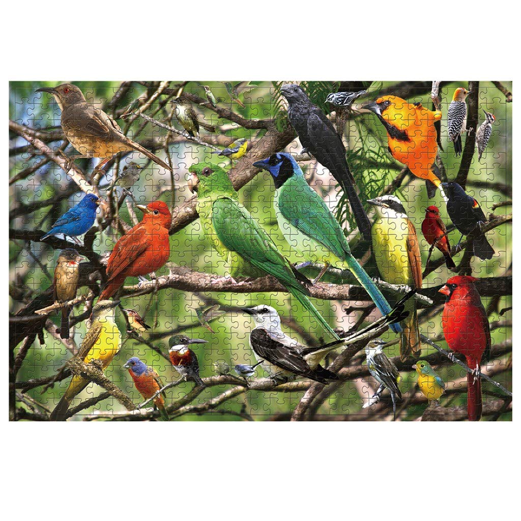 Birds Puzzle Game 500 Piece Puzzles for Adults Jigsaw Puzzles 500 Pieces for Adults Kids Cool Puzzles Large Puzzles for Adults for Mom Educational Relaxation Sensory Toys Personalized