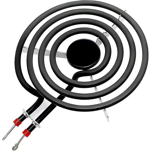 【Upgraded】660532 MP15YA Electric Range Burner Element 6 inch 1500W 4 Turns surface element fit for Whirlpool Kenmore ranges replacement burners wfc310s0ak, rf110axsq3, kf330add1,ffef3011lwd,etc.