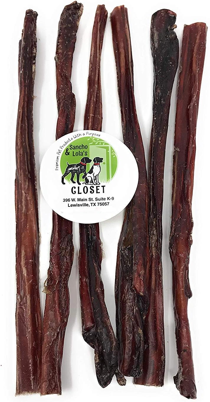 Sancho & Lola's 12" Steer Sticks/Bully Sticks for Dogs Made