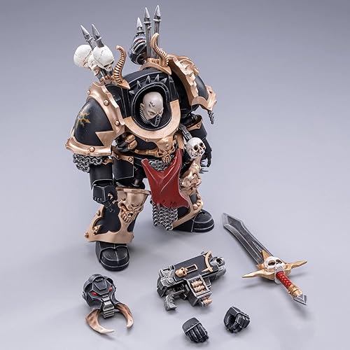 Miniatura 5 de Pipigirl JoyToy × Warhammer Genuine License 118 Figuras de acción de soldado, kits de modelos de guerrero extremo militar militar de 4 pulgadas