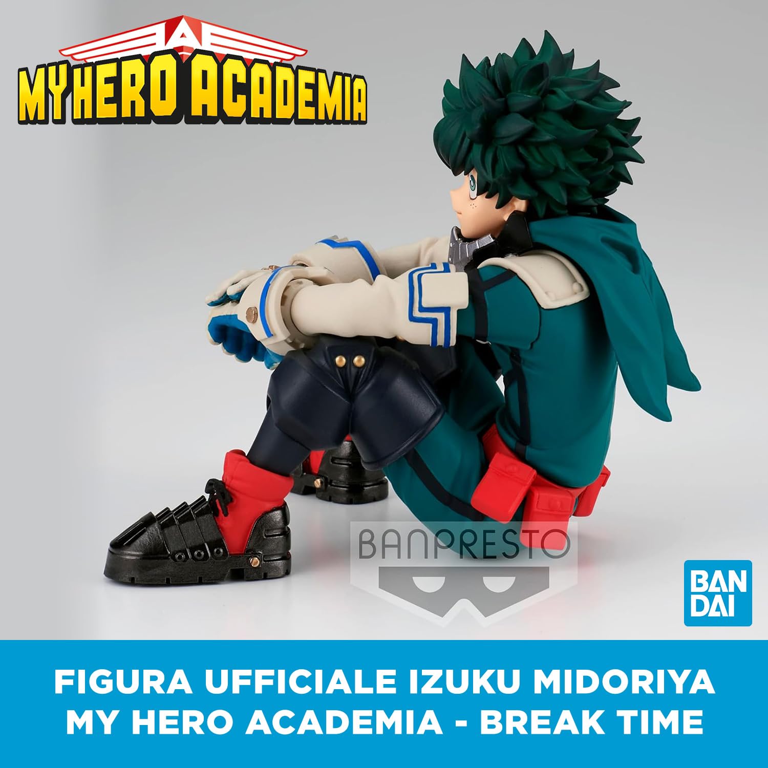 Bandai - Banpresto - My Hero Academia - Izuku Midoriya - Figurine de Collection 10cm - Break Time - Figurine Deku collector - Licence Officielle My Hero Academia - BP18732P