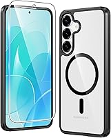 Vista 135 de FNTCASE Funda para iPhone 15 Plus: Fundas magnéticas transparentes para teléfono con protector de pantalla compatible con Magsafe Slim Anti