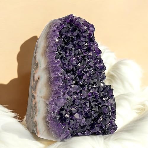 Miniatura 6 de Piedra natural de cristal amatista racimos de Uruguay Raw Geode Quartz - Color púrpura profundo