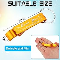 Vista 5 de Dandat 100 llaveros para abridor de botellas, regalos de boda personalizados para invitados, abridor de cerveza de vino de aluminio grabado, regalos