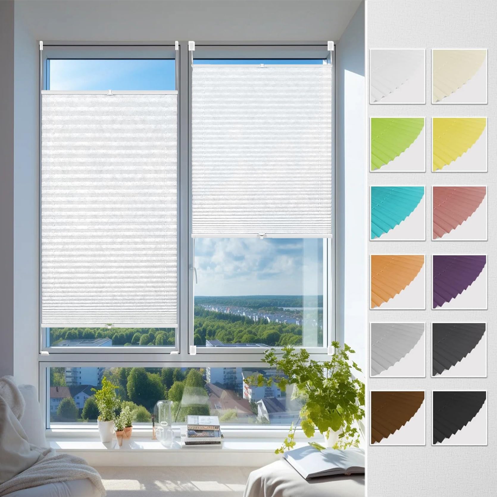 Store opaque sans perçage 80 x 165 cm pour une nuit totale