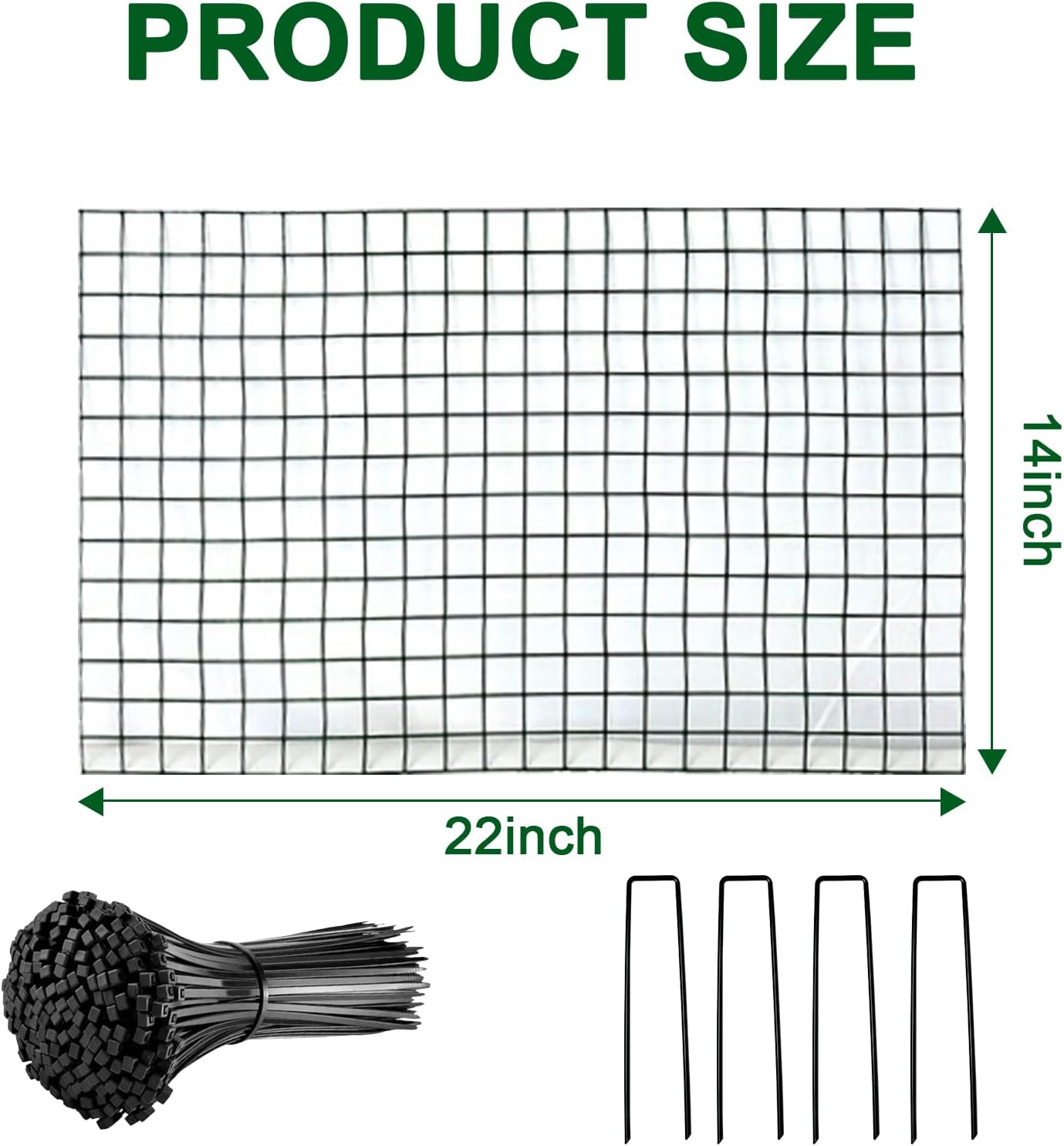 12 Packs 14'' Dia x 14'' H Plant Wire cage 24 Pcs Metal Plant Protection Mesh Plant Cages Bunny Barricades Plant Protection Wire Cage for Flowers Vegetables Protection from Animals
