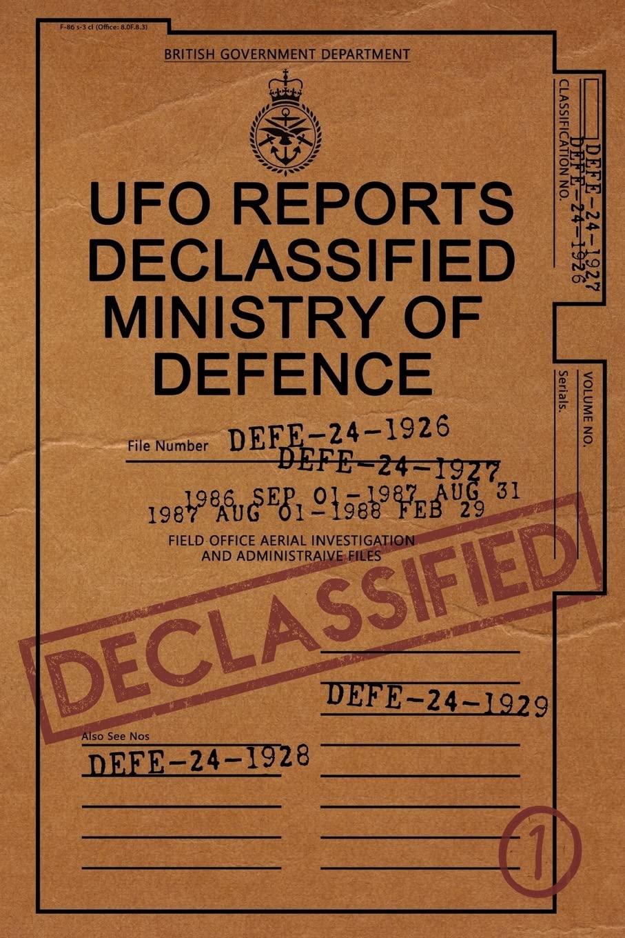 UFO Reports Declassified - Ministry Of Defence Vol 1: The only Ministry of Defence UFO Reports books in print. This book contains a range of genuine ... in Rendlesham Forest and much more.