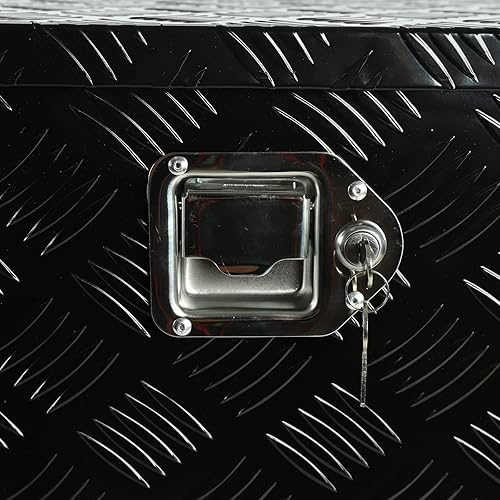 Miniatura 7 de Caja de herramientas chapada en aluminio resistente de 48 pulgadas, caja de herramientas para camioneta, caja de herramientas para remolque, caja de