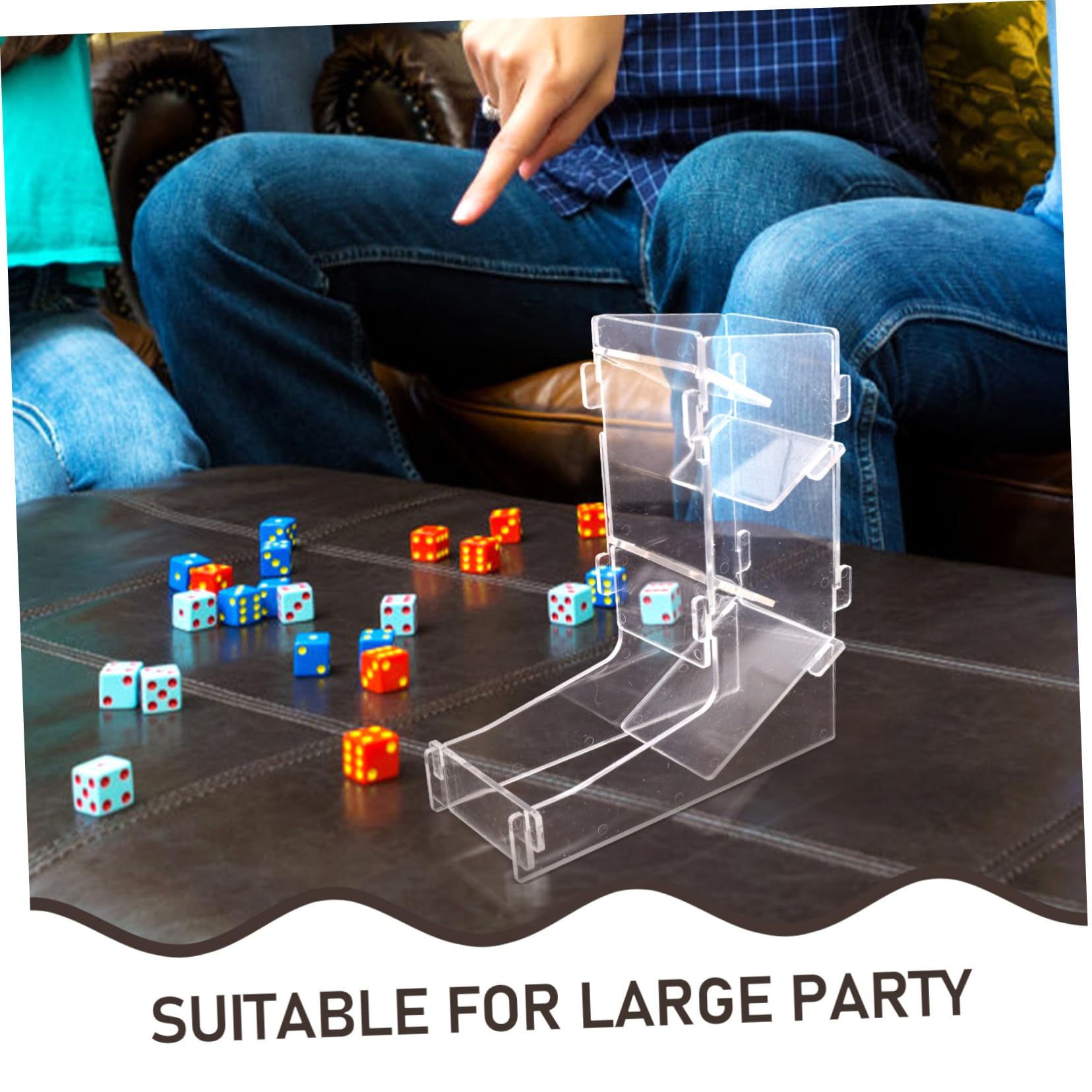 Distributeur de Dés Portable 1 Pièce en Acrylique pour Jeux de Rôle