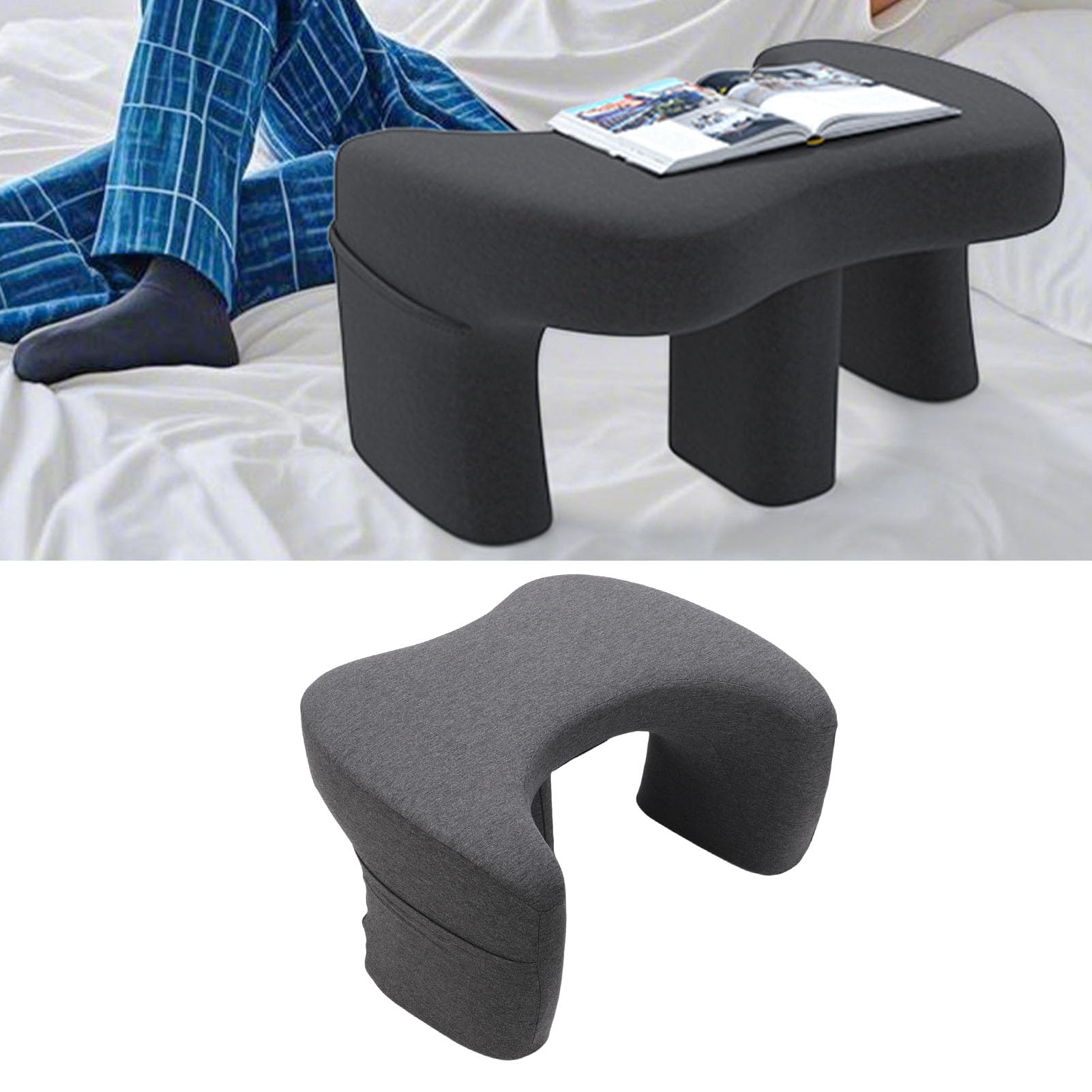 Sonew Almohada de Lectura, Escritorio de Regazo, Almohada para Computadora Portátil, Escritorio para Trabajar, Juegos, Lectura, Escritura en el Piso del sofá de la Cama, Soporte Ergonómico Portátil