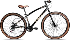Colli Bike, Bicicleta Vancouver, Aro 29 Aero Parede Dupla, 36 Raias, Quadro Rebaixado 15,5, Aço Carbono, Freio a Disco Dianterio e Traseiro, KIT 21 Velocidades