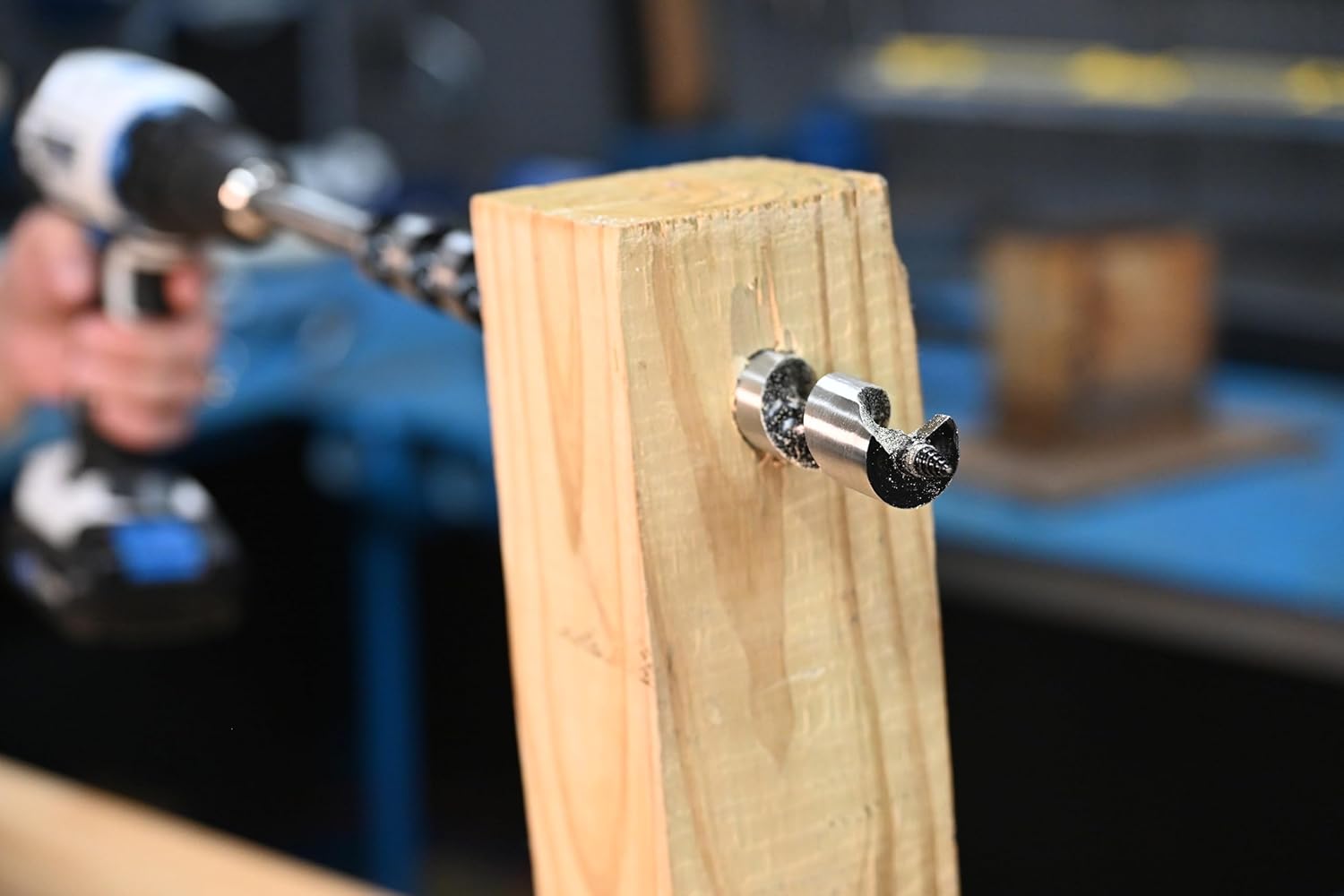 Century Drill & Tool 38113 12" Ship Auger Drill Bit Extension, Accepts Ship Auger Drill Bits with 1/2" Shank, ½ Shank Requires ½ Drill Chuck, High Carbon Steel, Set Screw Installed, Hex Key Included