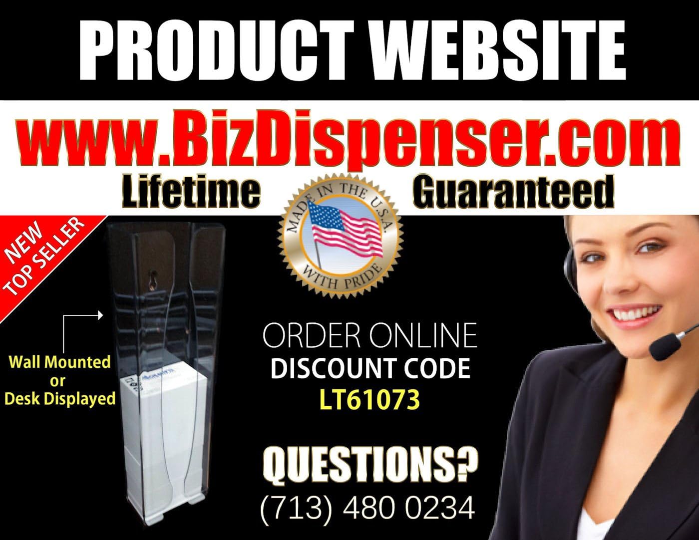 Professional Business Card Display (Wall Mounted or Desk Displayed) HOLDS 1,000 CARDS