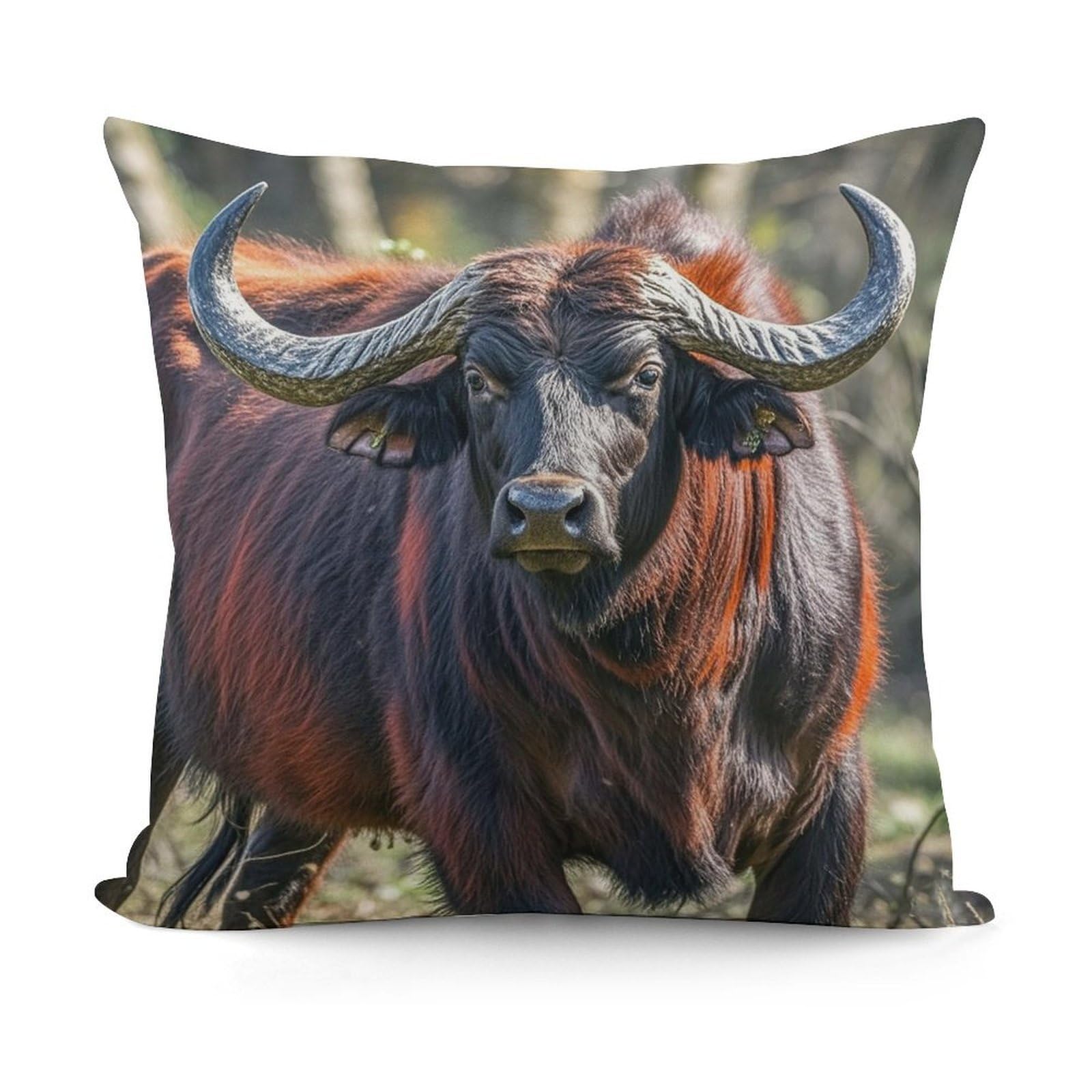 LZQPOEAS Cow Throw Pillow Cover 18x18 in Breathable Square Pillow Case Cozy Soft Pillowcase Protector Fashion Modern Couch Cushion Case for Living Room Bed Sofa Decor