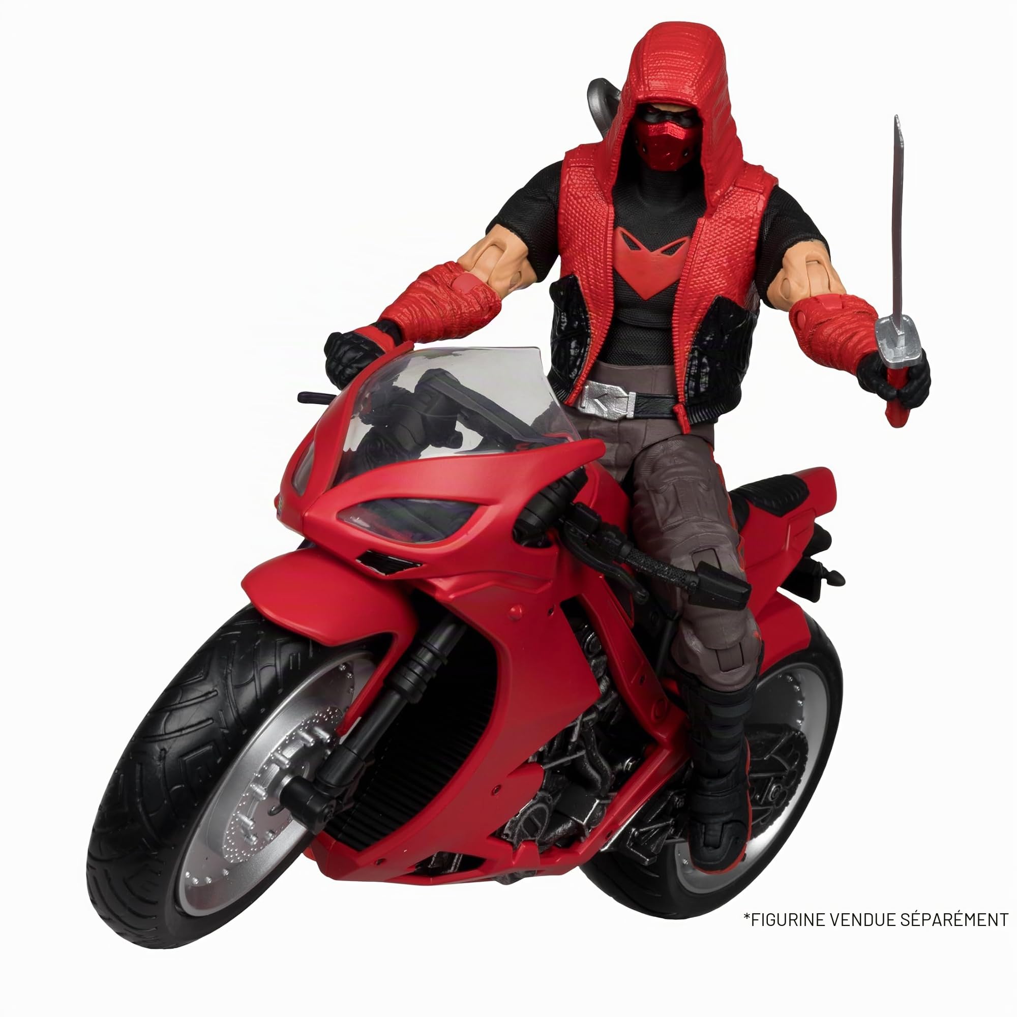 McFarlane Toys - Véhicule de Sport DC Multiverse Red Hood (Capot Rouge : Hors-la-Loi)