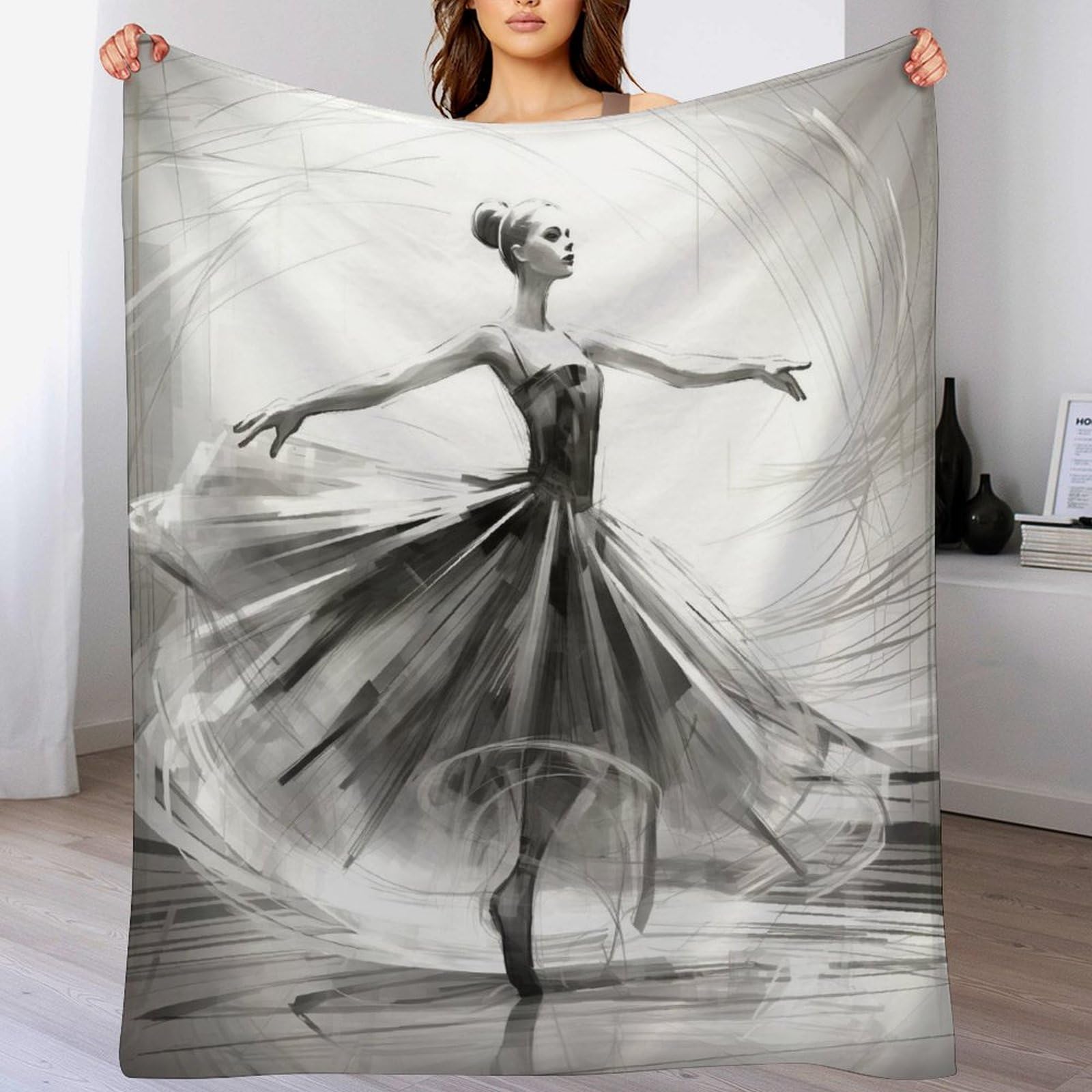 Couvre-lit en flannel Ballet : protégez votre canapé avec élégance