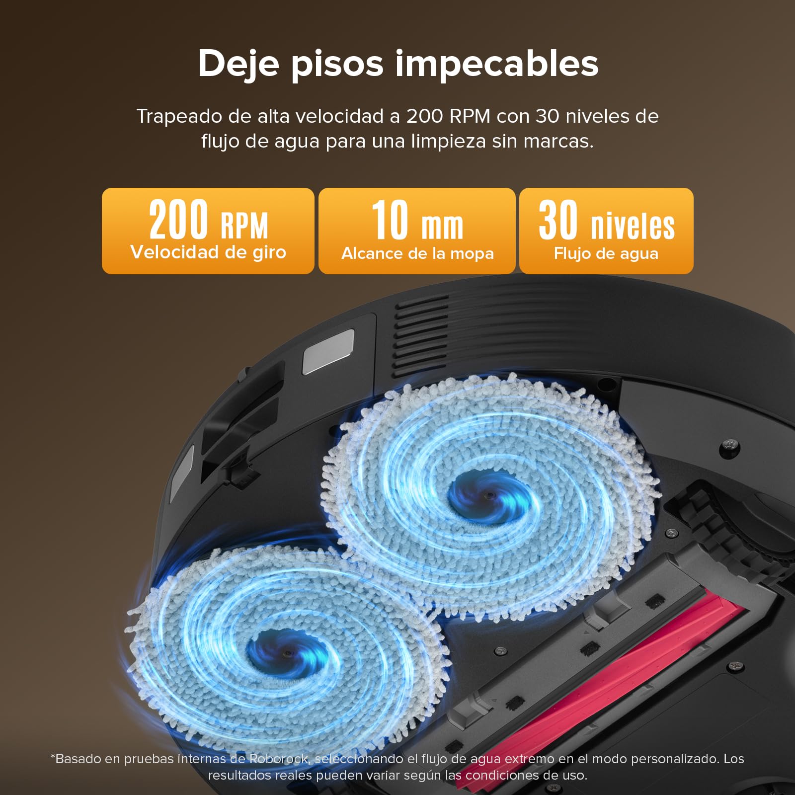 roborock QV 35S Set Robot Aspirador, Succión HyperForce de 10000 Pa con Base Multifuncional, Cepillos Dobles Antienredos, 2 Mopas Giratorias Elevación Automática de 10 mm, Limpiar y secar Auto, Negro