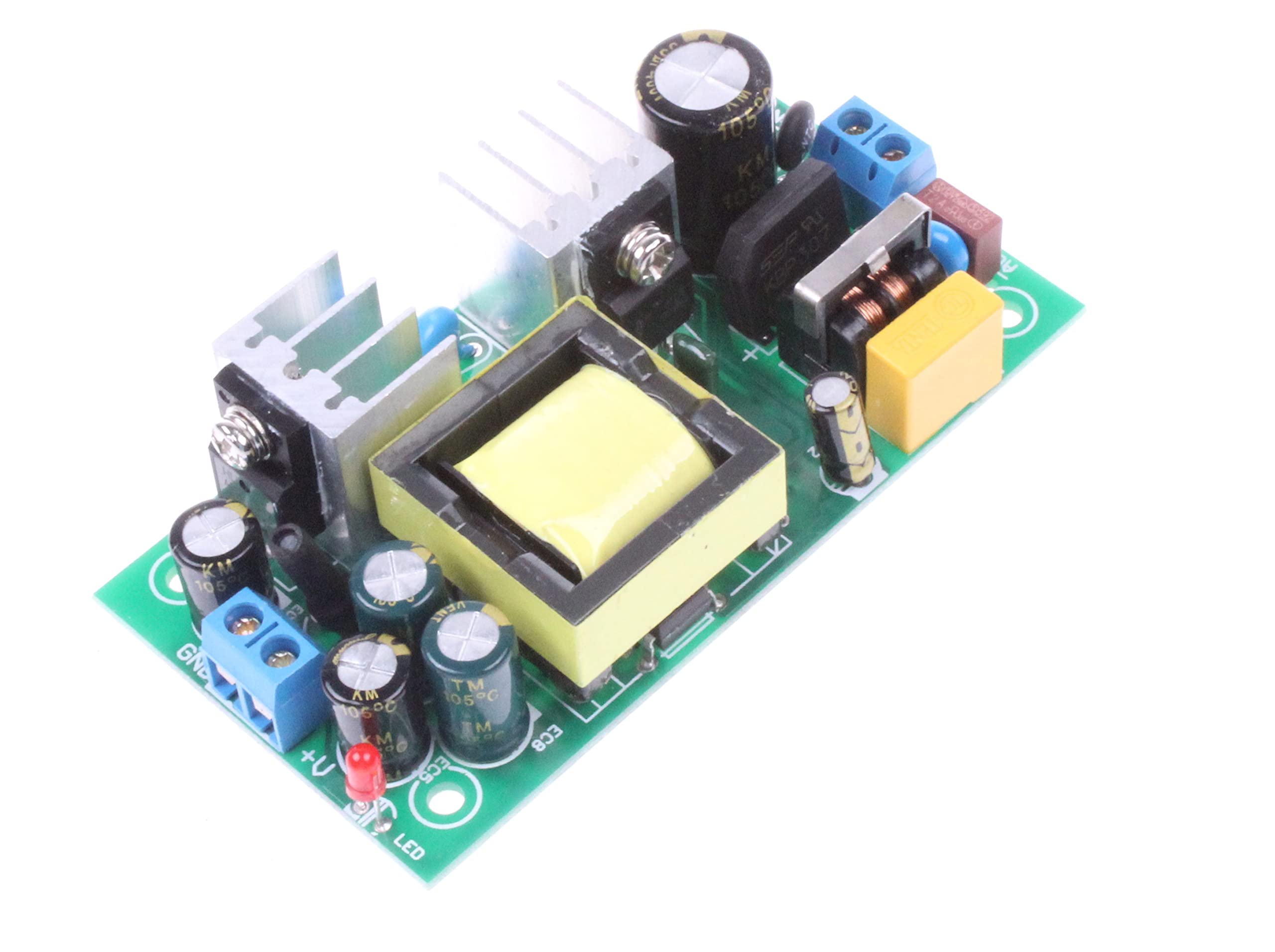 NOYITO AC to DC Precision Buck Power Supply Module AC 120V 240V (100V-264V) to 5V 3A 15 watts with Indicator Light Isolated Step-Down Power Module - Upgraded Version (5V 3A)