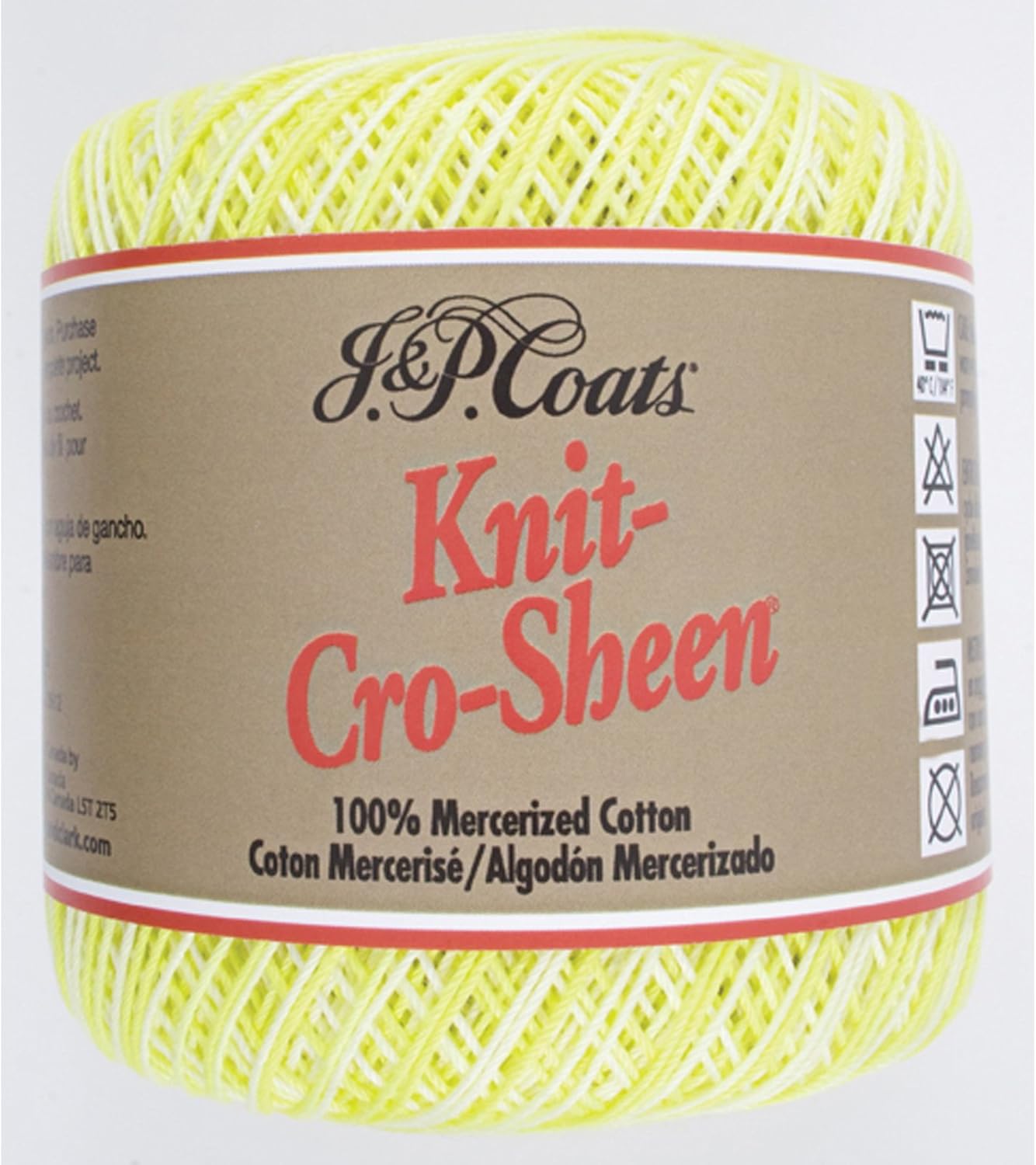 Coats & Clark Knit-Cro-Sheen Crochet Cotton: Shades Of Light Yellow