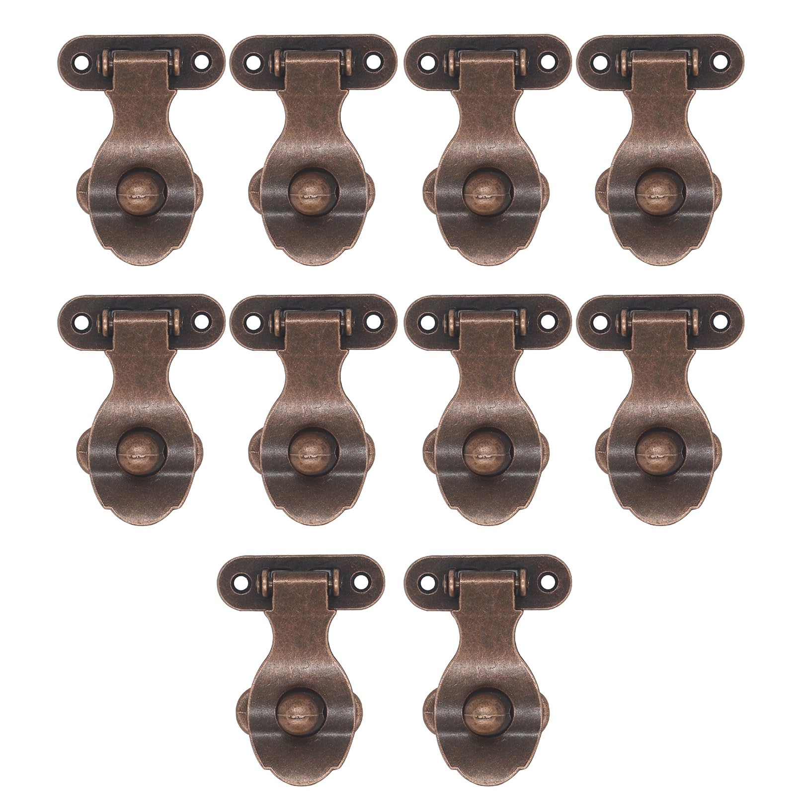 Ywluuoo Multicolor 10Pcs Vintage Latches Hasp Zincs Alloy Decorative Buckle Furnitures Wood Jewelry Box Latches Hardware Decoration Zincs Alloy Hasp Clasp