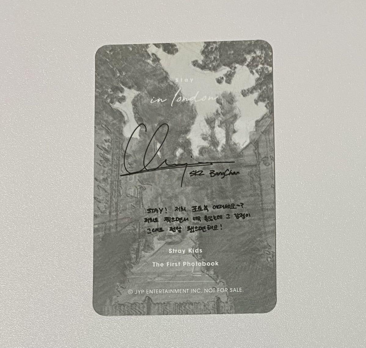 Stray Kids Bang Chan The First Photobook Stay in London Bonus
