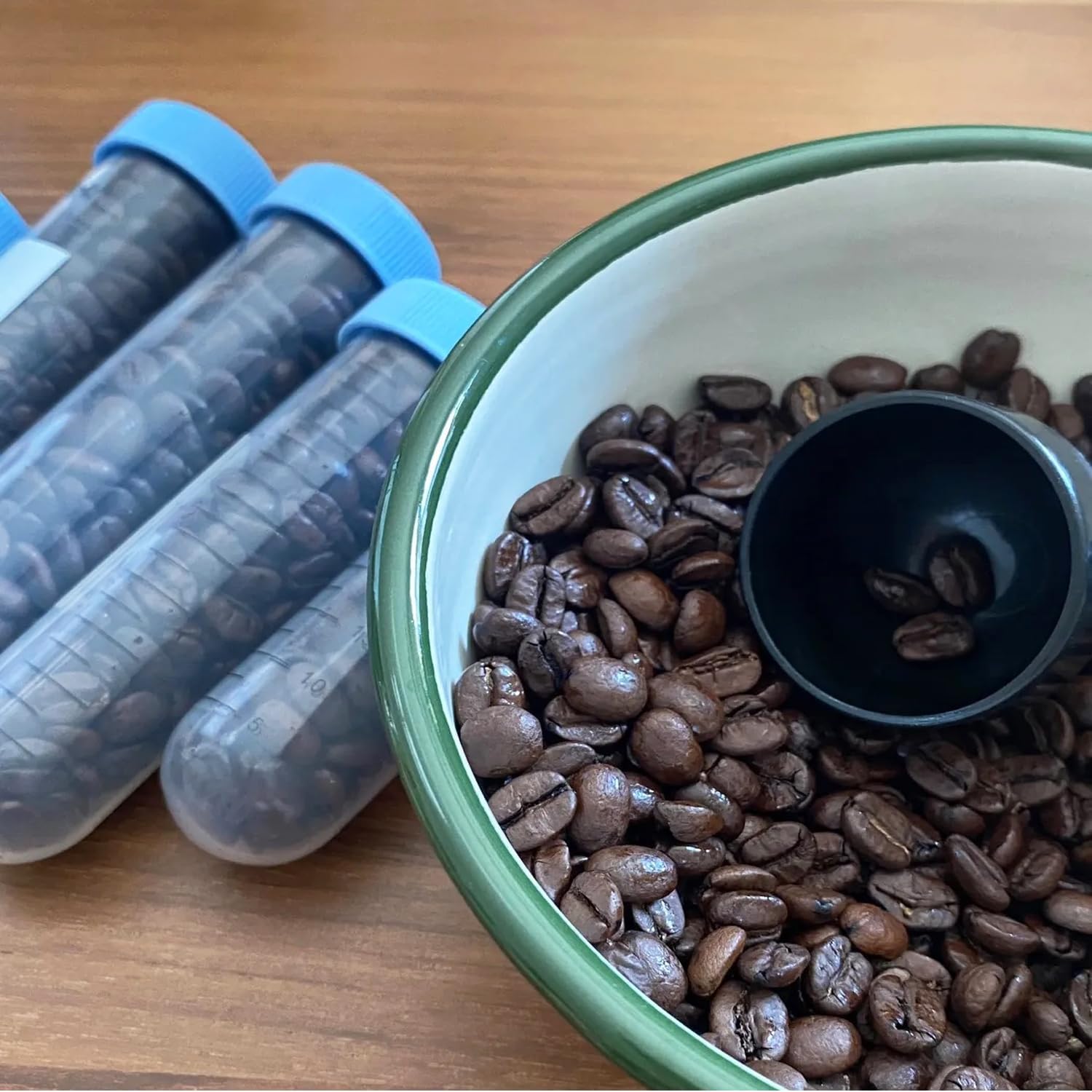 10 Pack Single Dose Coffee Bean Storage Tubes with Scale Coffee Bean Dosing Cup 50ml Espresso Beans Dosing Vials Vessel Capsules for Breville Espresso Machine Home Coffee Bar Barista Whole Bean