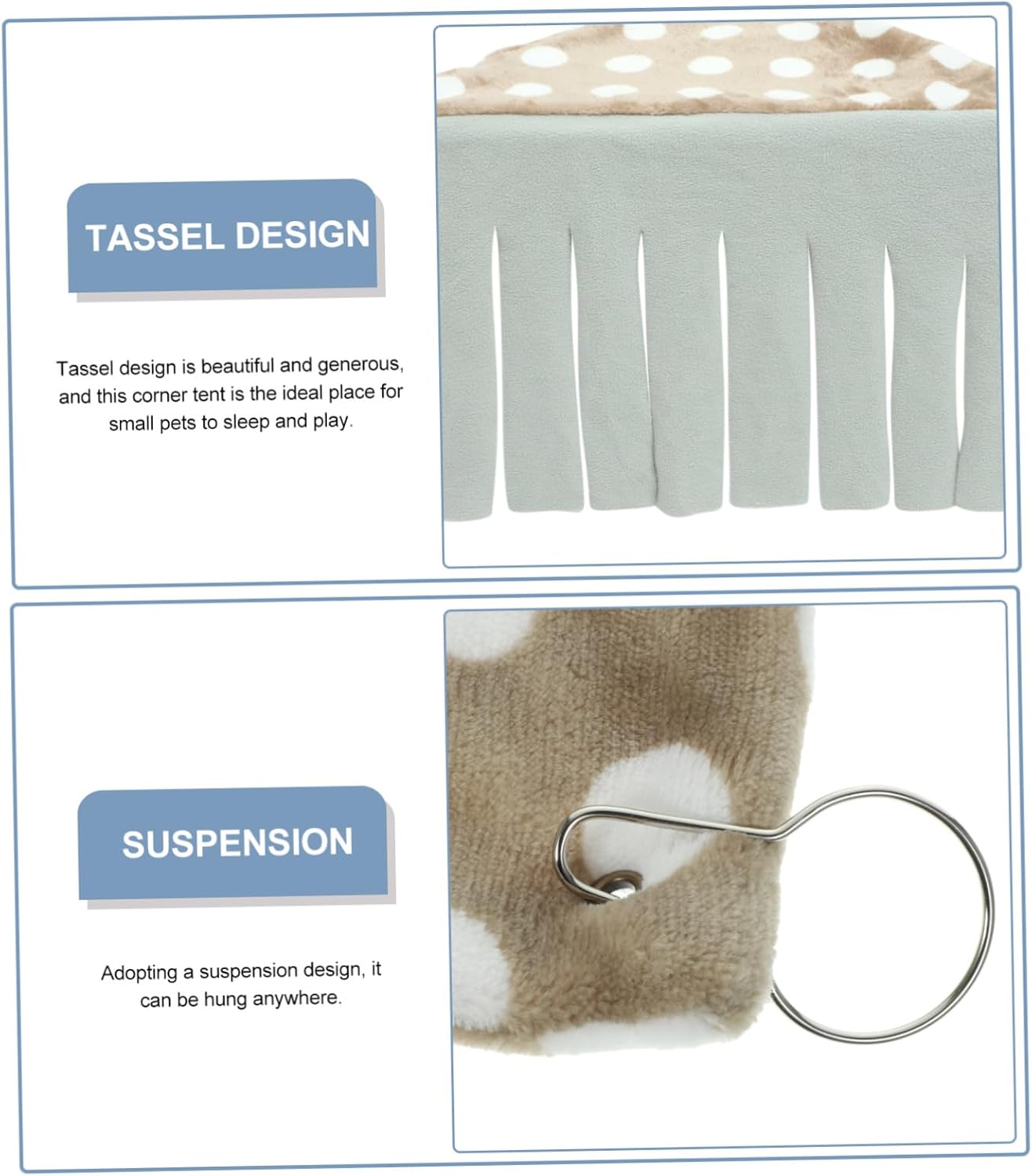 Pet Cage Hideout Tent Small Animal House Habitat Guinea Pig Hideaway Cat Tent Easy Install Corner