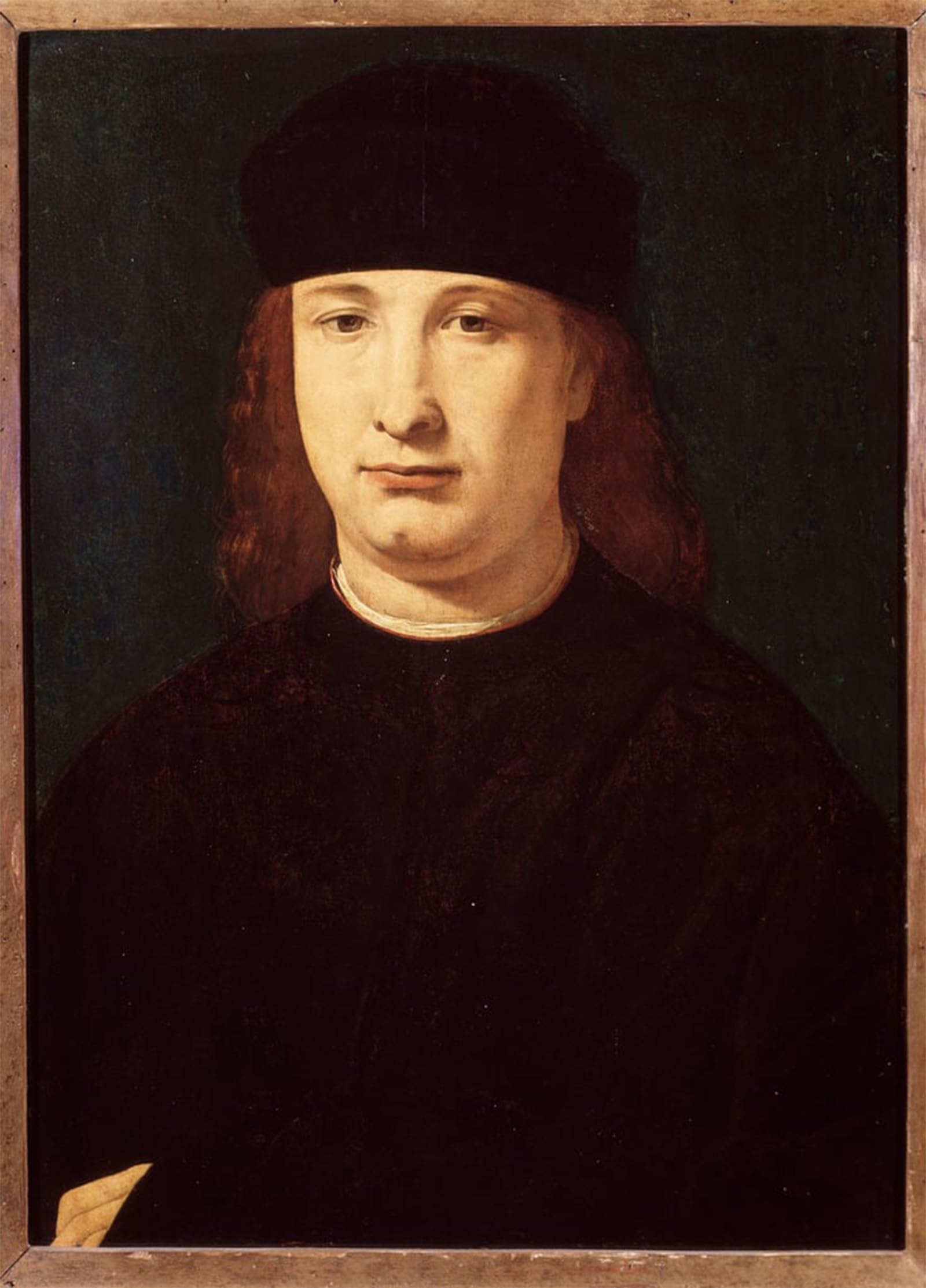 RZHRHJES Famous Painting Poster Art Canvas Print Retro Picture Portrait of the Italian Poet Girolamo by Antonio Boltraffio Poster Wall Art for Home Decor 60x90cm