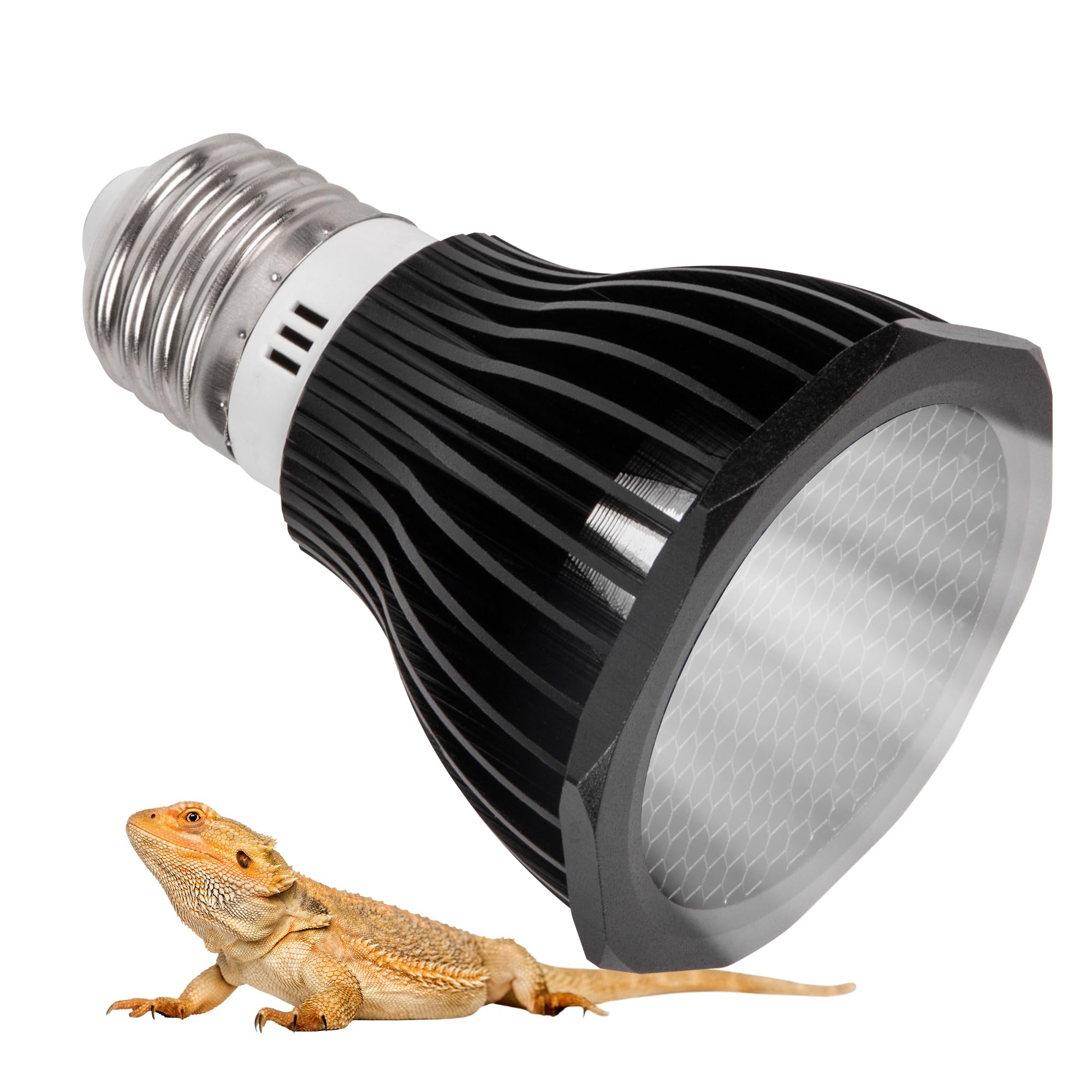UVB Reptile Light Bulb 10.0, 5W LED High Intensity UV Replacement Lamp Bulbs for Desert Reptiles Bearded Dragons Lizard Tortoise Iguanas Chameleons Snake - 1 Pack