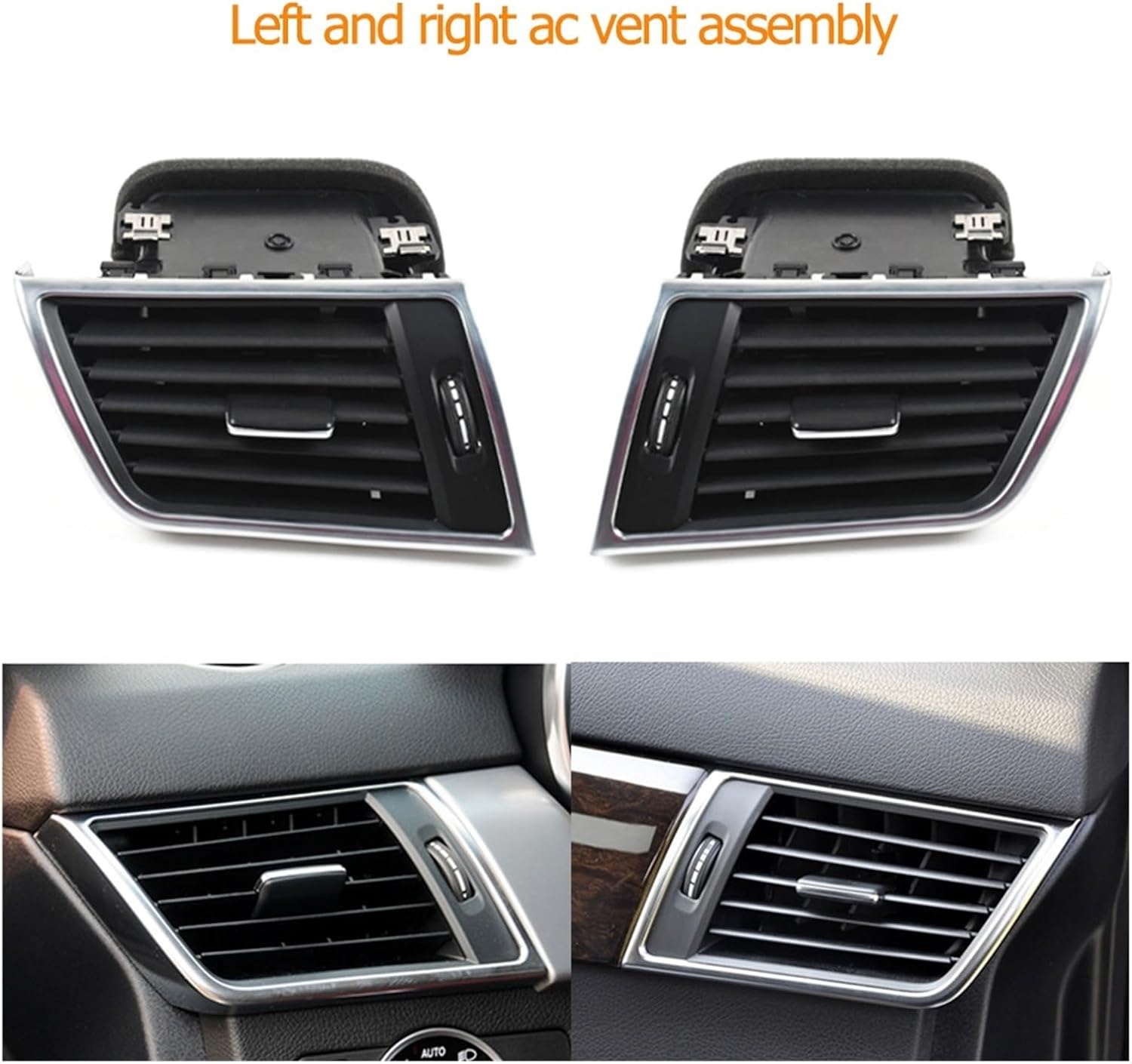 Dashboard Central Left Right Air Conditioner Vent Grille Complete Assembly Fit For Benz ML GL Class W166 2012-2015(Central-Model B)