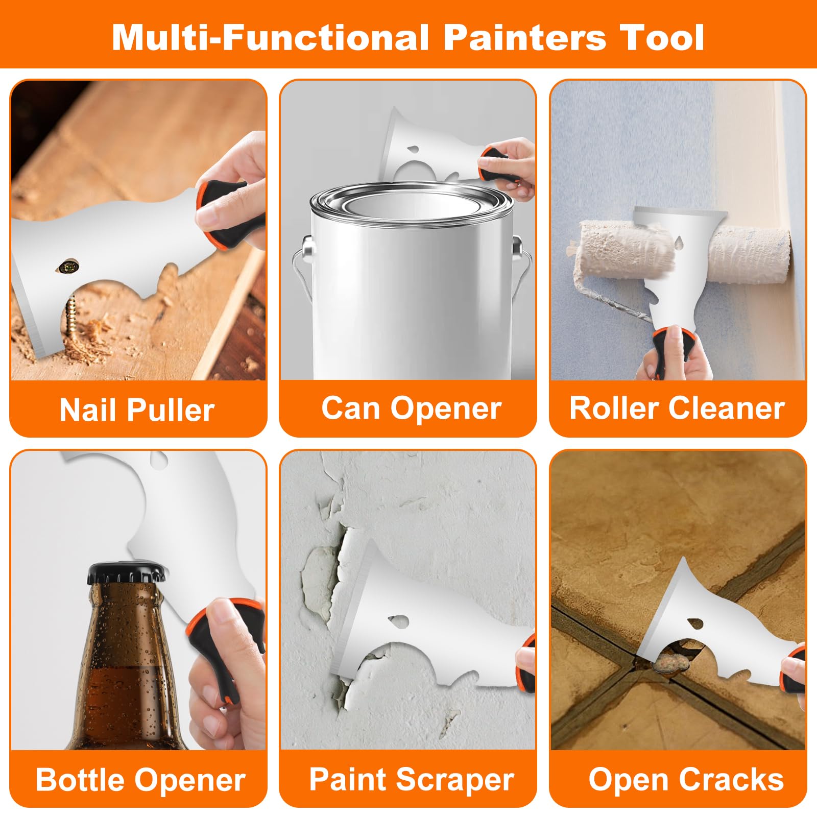 Set di Spatole in Acciaio Inossidabile per Stucco, 13 Pezzi Coltelli di Spatola per Stucco, Raschietti per Pareti, Frattazzo Spatole per Stucco Cartongesso, Kit di Utensili Manuali per Cartongesso