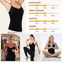 Vista 7 de Xtinmee Camiseta térmica sin mangas para mujer, camisola de poliéster con forro polar térmico