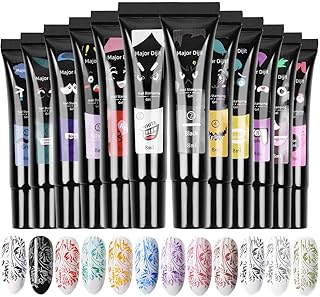 DouborQ Nail Stamping Polish Gel 8ML Nail Art UV Gel Polish For Nail Sta...