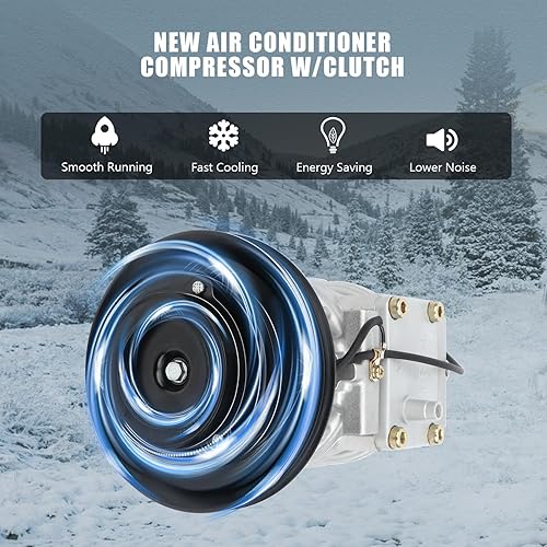Miniatura 5 de Compresor de A/C con embrague apto para Geo para Prizm 1.6L 1989-1992 para Toyota para Corolla 1.6L 1989-1997 Reemplazar AC Compresor CO 11099C