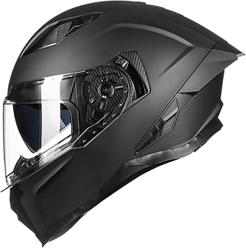 Full Face Motorcycle Helmets for Adult Men Women, Dual Visor DOT Motorbike Racing Street Bike Helmet Model MF565