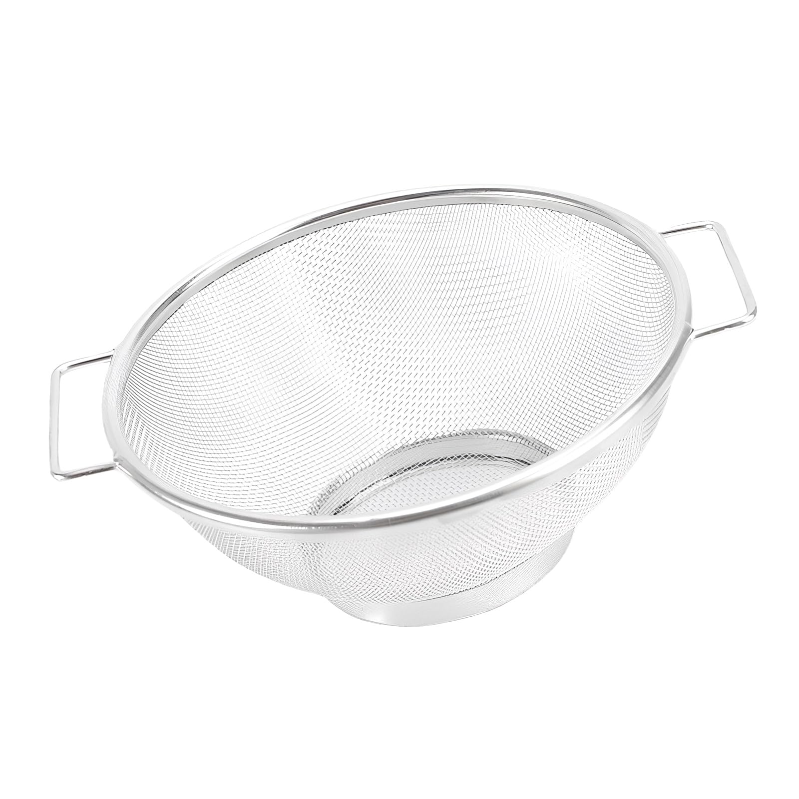 hogtnd Multi-Purpose Stainless Steel Strainer with Two Handles, Strainer Basket for Efficient Cooking and Dishwashing, Kitchen Basket with Two Handles
