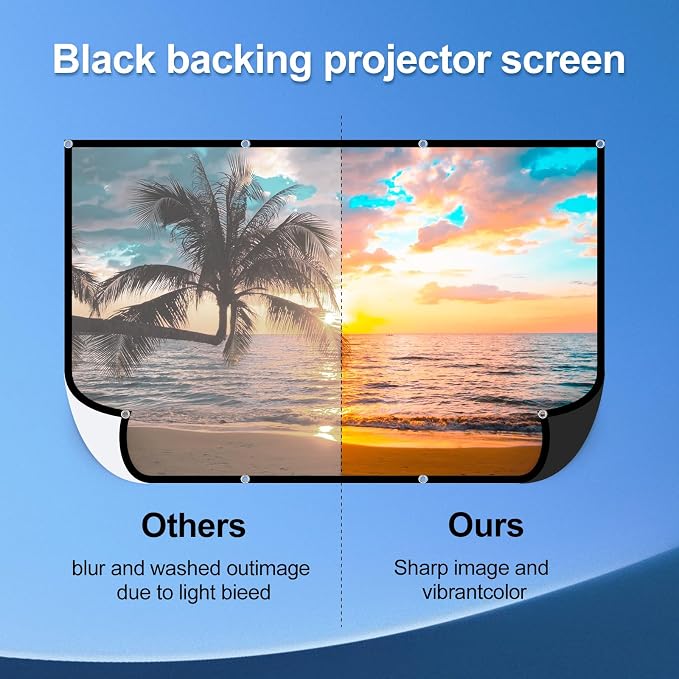 Pantalla de proyector portátil 84 pulgadas DUYIKJ miniatura 3