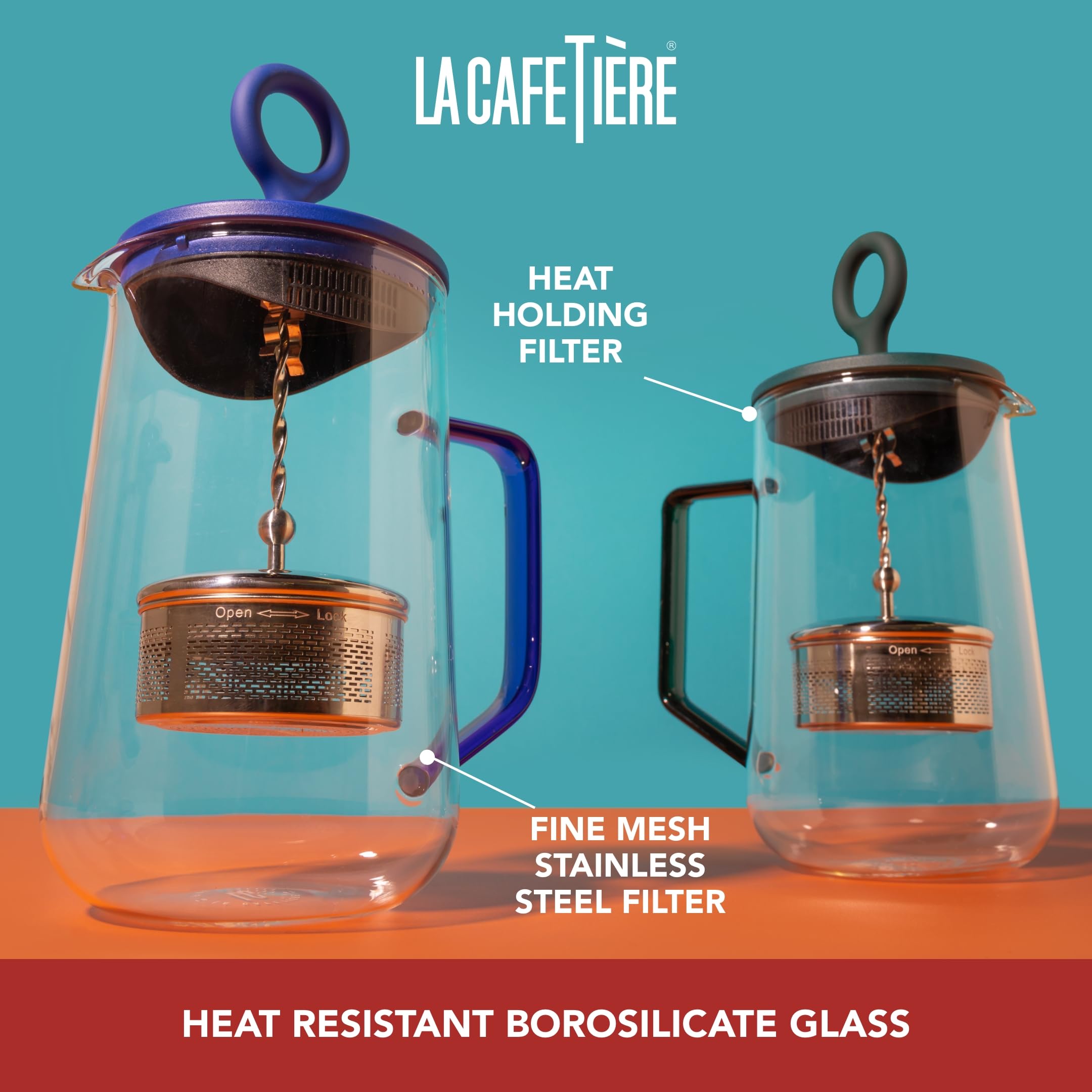 La Cafetière Gyro Spinfuser Teapot Blue Colour, 4 Cup - Image 4