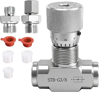 L08 Hydraulic Flow Control Valve Bidirectional Restrictor Compatible with 1-2 Ton Mini Excavator Replace#: STB-G3/8
