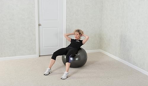 Miniatura 5 de Black Mountain Products, pelota de estabilidad de nivel profesional, a prueba de reventones, 2000 libras, para peso estático