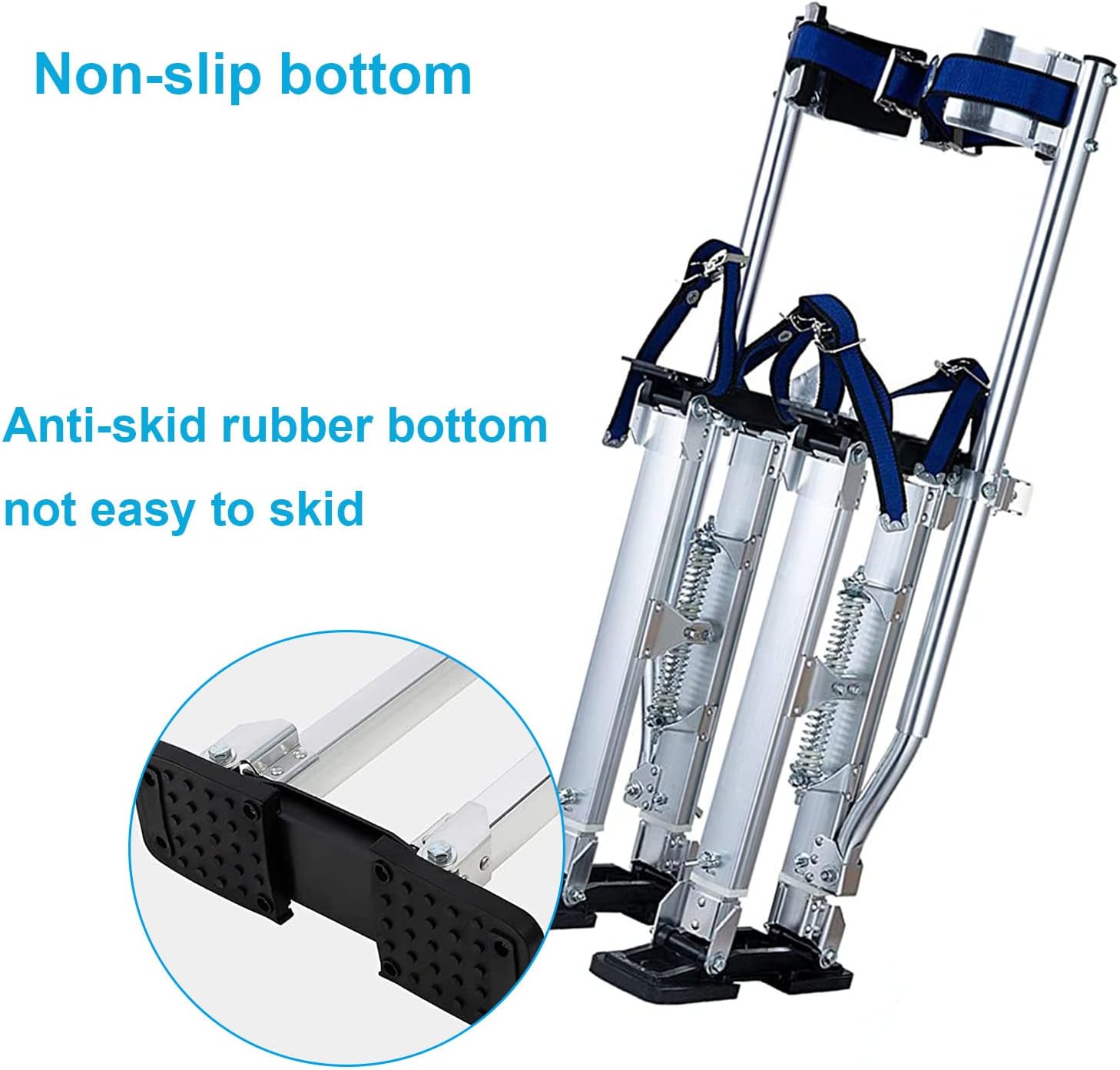 Drywall Stilts 15-23inch/38-58cm Grade Adjustable Auminum Tool Stilt for Painting or Cleaning