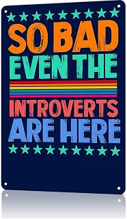 No Kings Protest Signs To Carry, Introvert Political Vintage Metal Signs For Home Kitchen Bar Room Garage 8 X 12inch