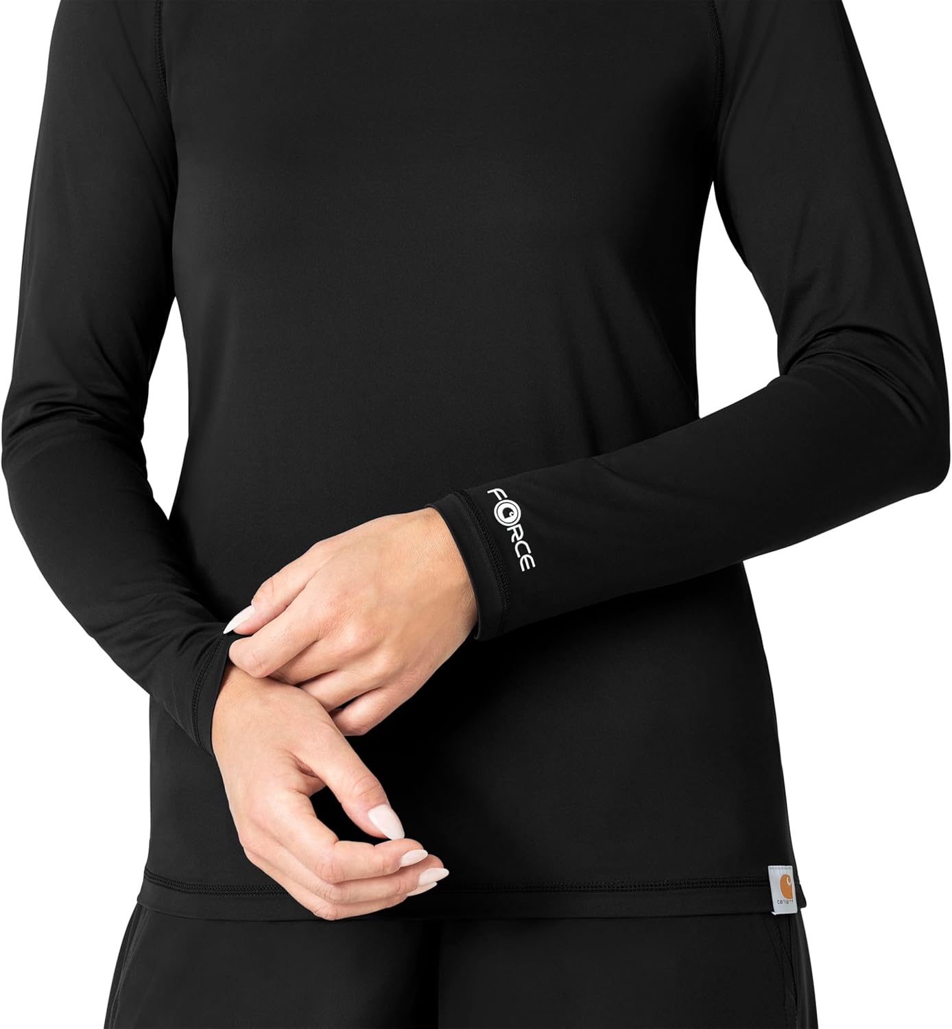 Carhartt Scrubs C31002 Women's Force® Modern Fit Long Sleeve Tee - Image 3
