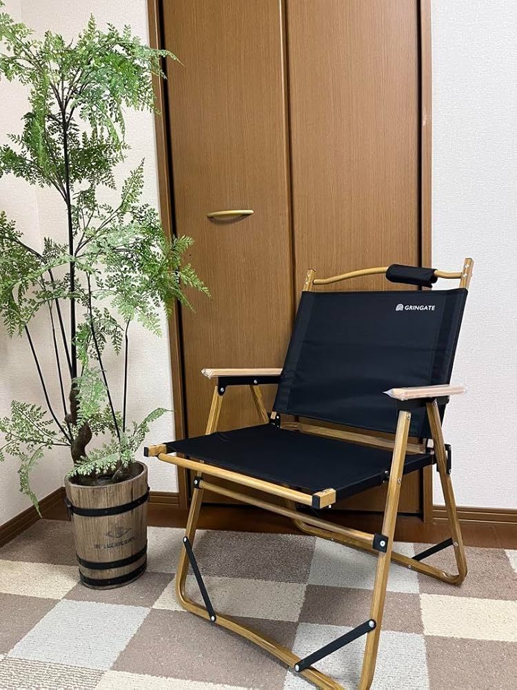 GRINGATE アウトドアチェア ブラック・ブルー GRINGATE アウトドアチェア ブラック・ブルー