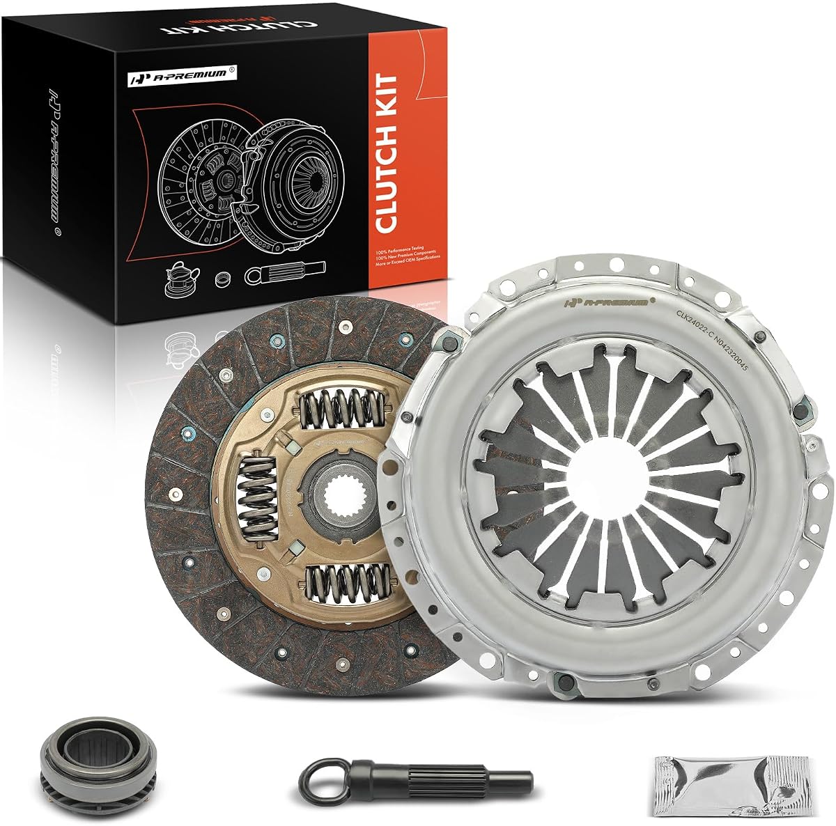 A-Premium Transmission Clutch Kit | Compatible with Hyundai Accent 2012-2017, Veloster 2012-2017 & Kia Rio 2012-2018, 1.6L